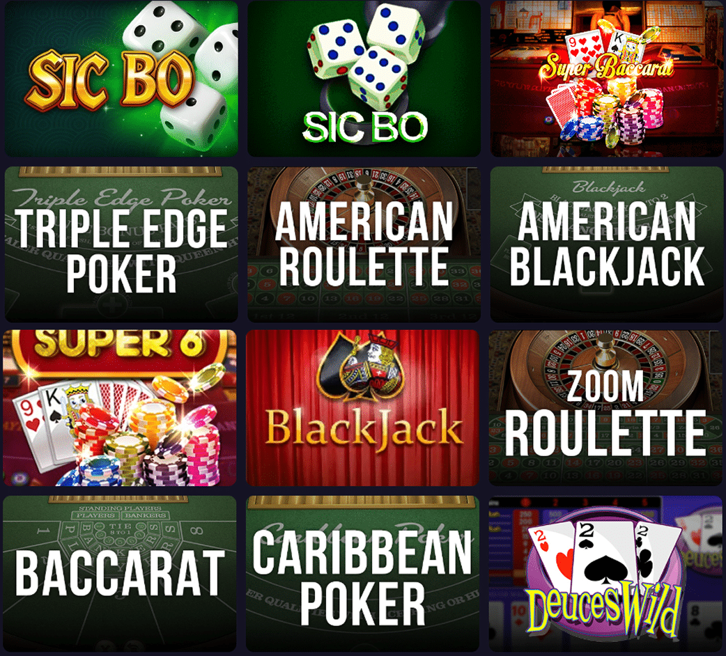 Golden Lion Casino Table Games